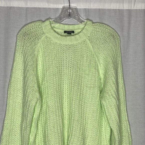 Womens Wild Fable Crewneck Raglan Sweater Green L - Picture 3 of 4